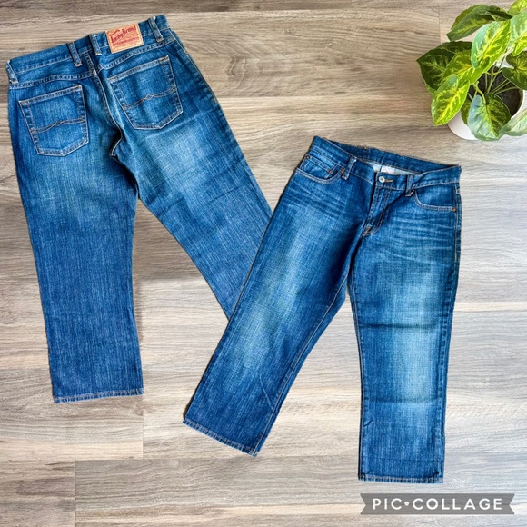 Lucky Brand Dungarees by Gene Montesano Classic Fit Crop Jeans Women’s Size 27 - Picture 1 of 12